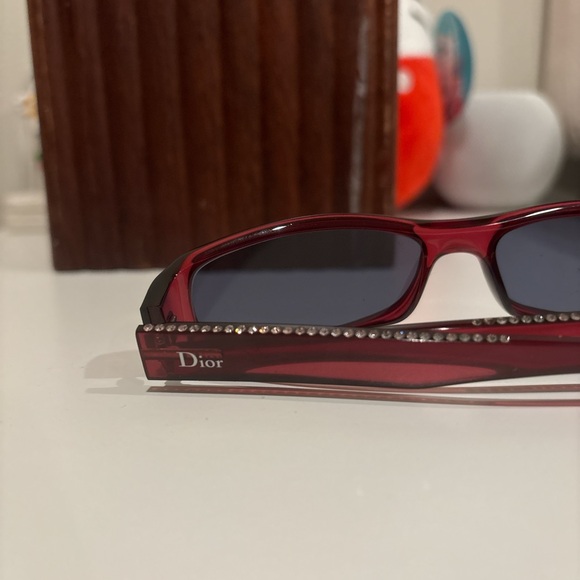 Authentic Dior Red Frame Crystal Sunglasses❣️ - Picture 3 of 5